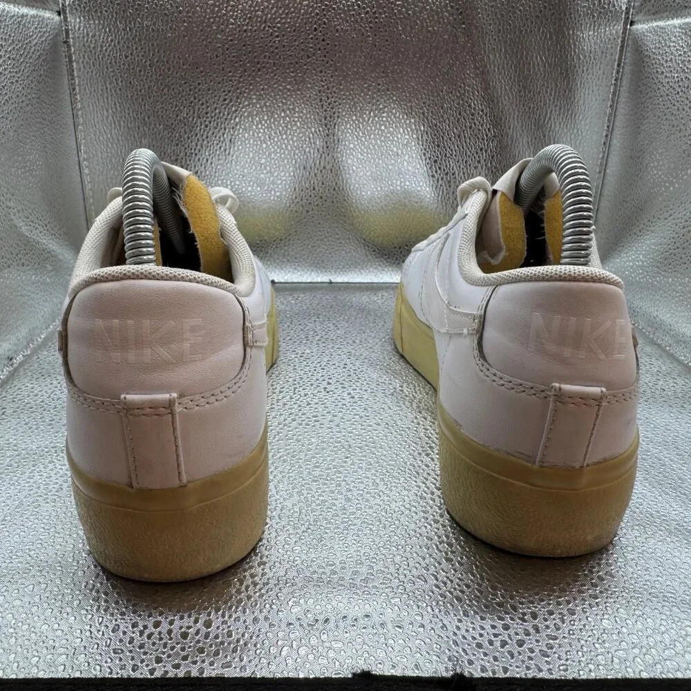 Size 8.5 - Nike Blazer Platform Low Womens White Lemon Wash Sneakers‎ DJ0292-109